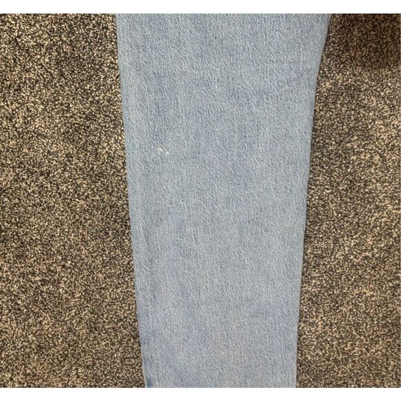 Levis 505 Jeans Mens 34x32 Blue Denim Regular Straight Medium Wash - Picture 9 of 10